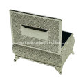 Metal Rectangle Jewelry Box, Silver Jewel Box, Silver Jewelry Case